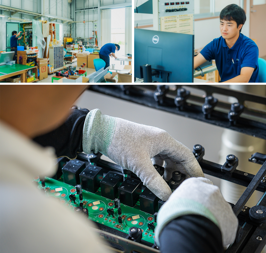 社内一貫生産体制で、匠の品質を提供します
